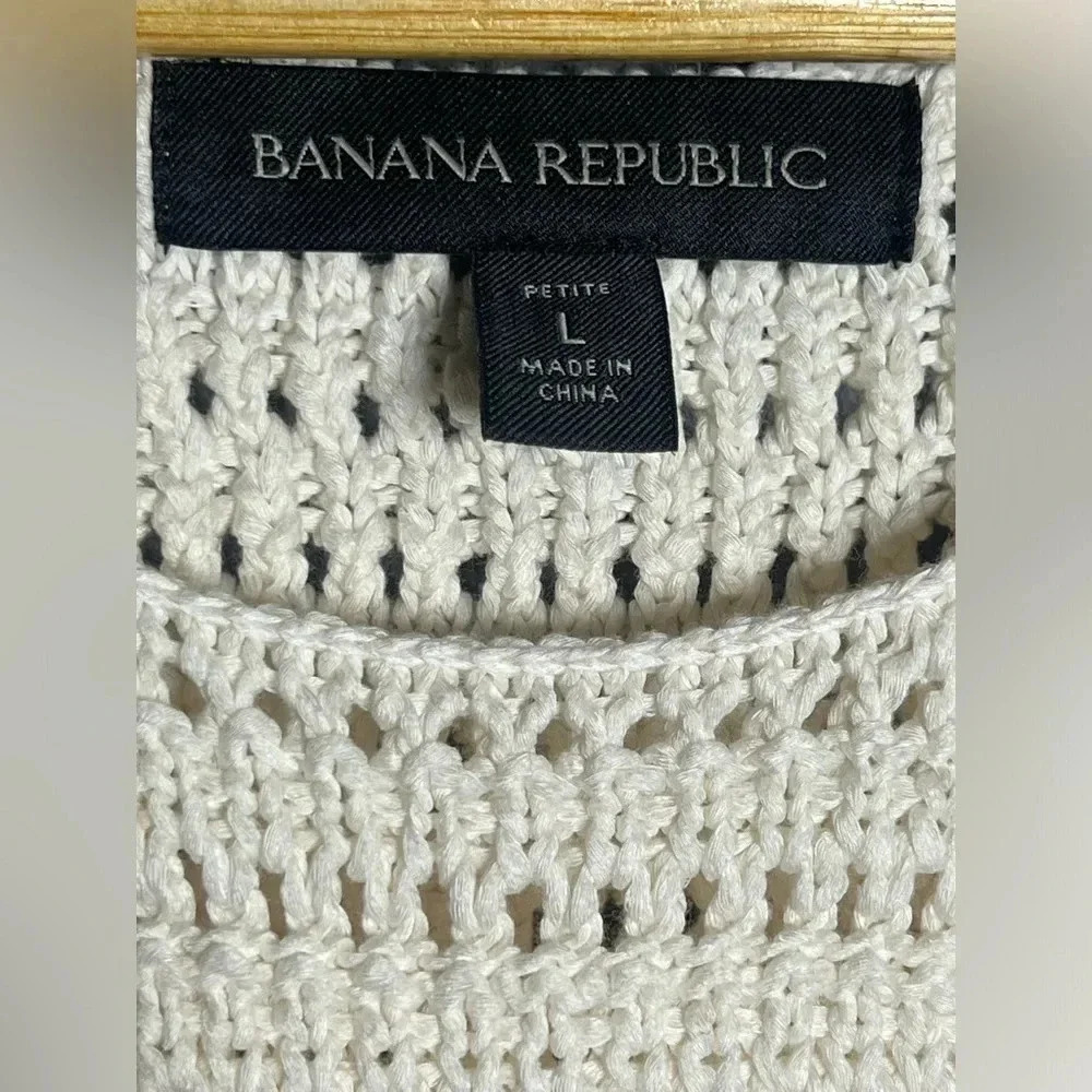Banana Republic NWOT crochet dress.  Size Large Petite - Picture 6 of 10
